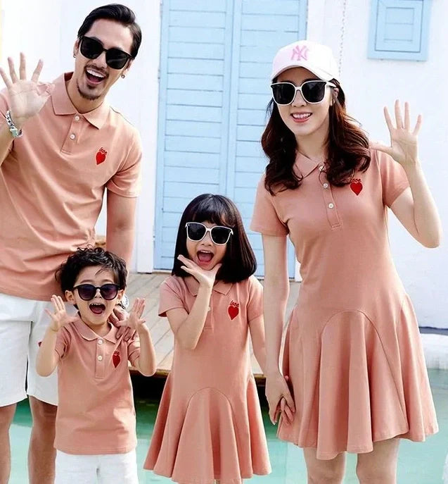mommy and me outfits, family matching clothes, cute parent-child outfits, twin dressing for families