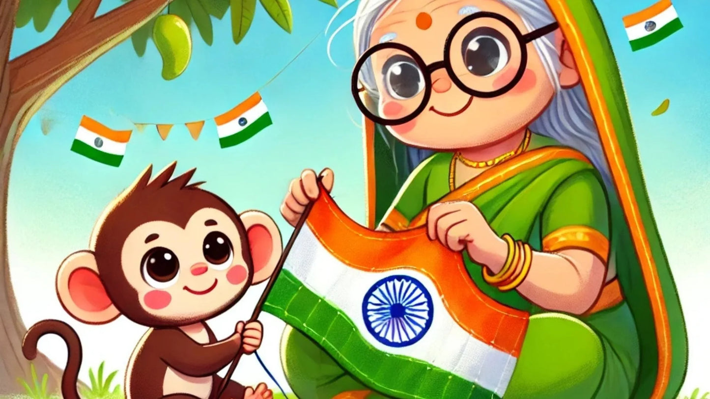 Republic Day for kids, Republic Day story, Indian Constitution, Independence, Poco the monkey, kids learning story, patriotic story for children, India Republic Day, unity and freedom, teaching Republic Day to children.