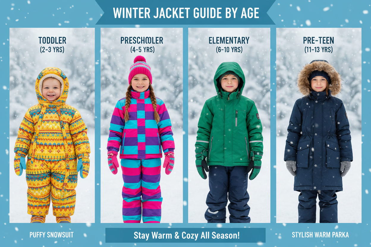 How to Pick the Right Winter Jacket for Your Child (Age-Wise Guide)