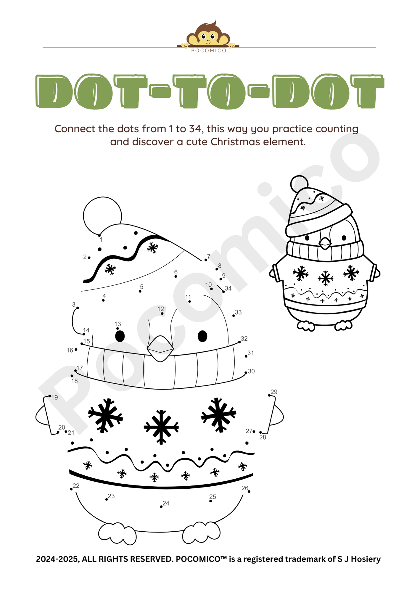 Winter dot to dot by Poco Mico