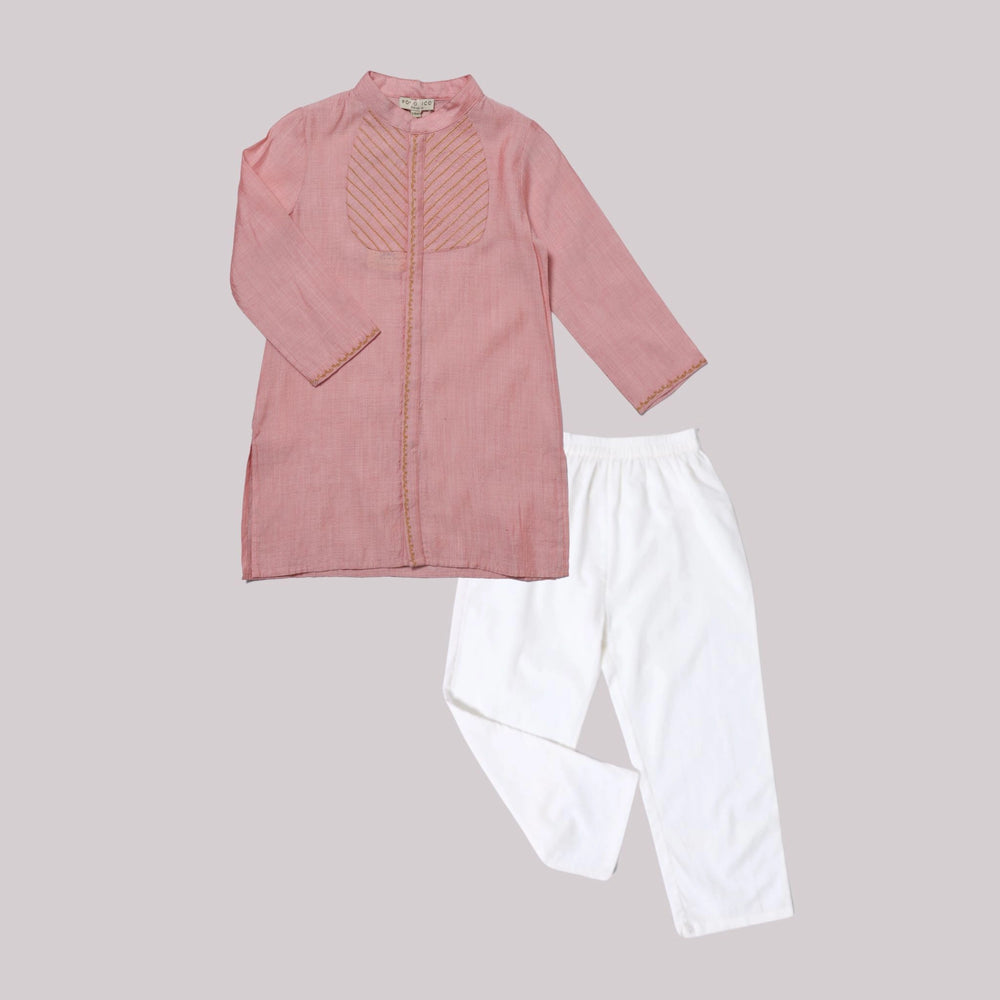 Peach Royale Kurta Set