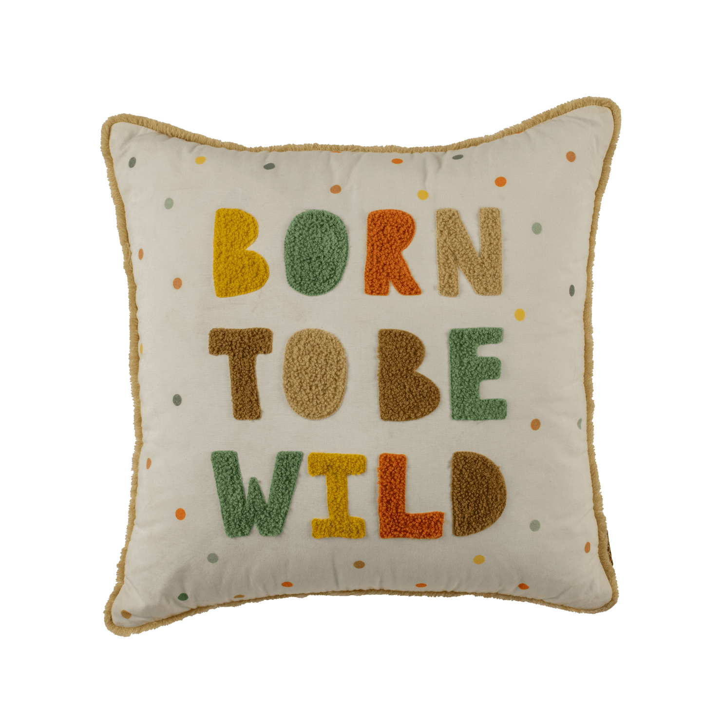 PocoMico Born To Be Wild Embroidered Cushion Cover