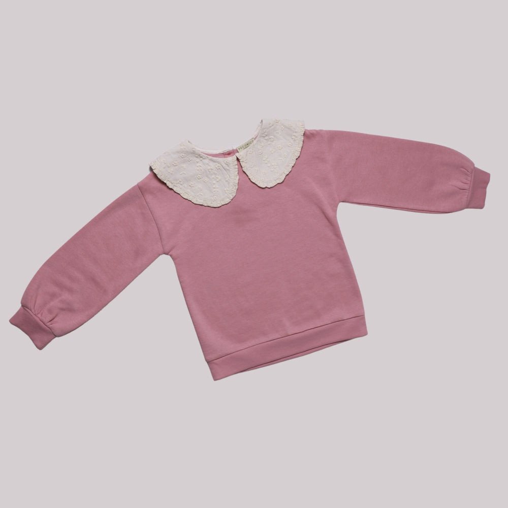 
                      
                        -dark pink-pullover-sweatshirt-girl-winter-peter pan collar-lace-pocomico
                      
                    