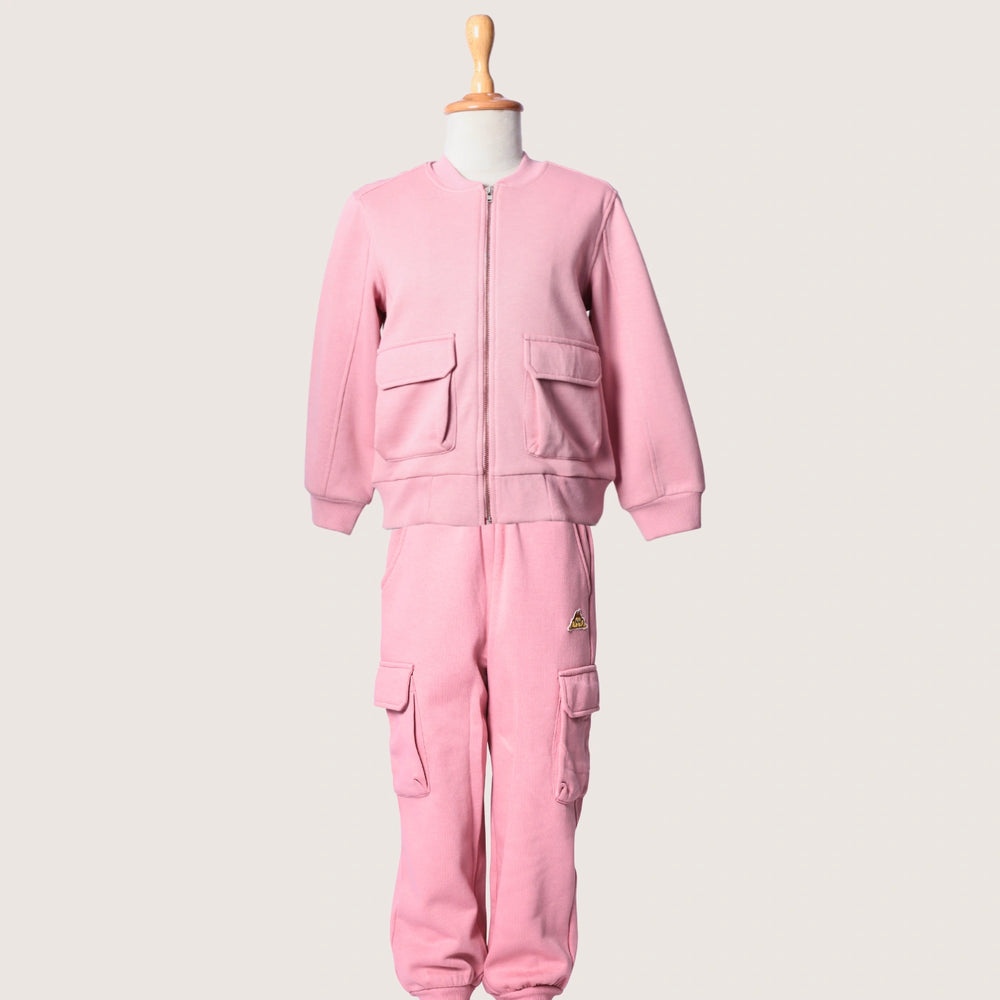 soft+pink+ribbed+tracksuit+kids+cotton+fleece+casual wear+warm+party+kids+pocomico