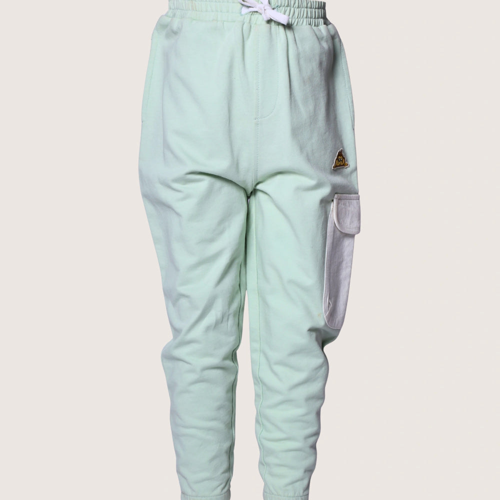 cargo+jogger+french+terry+cotton_winter+summer+kids+girl+boy+sea green+white+warm+play+pocomico