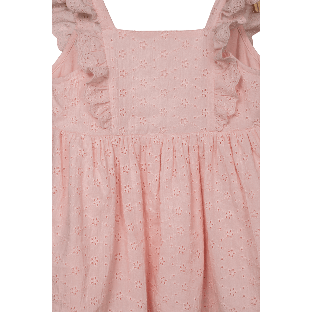 
                      
                        PocoMico Peach Schiffily Embroidery Dress
                      
                    