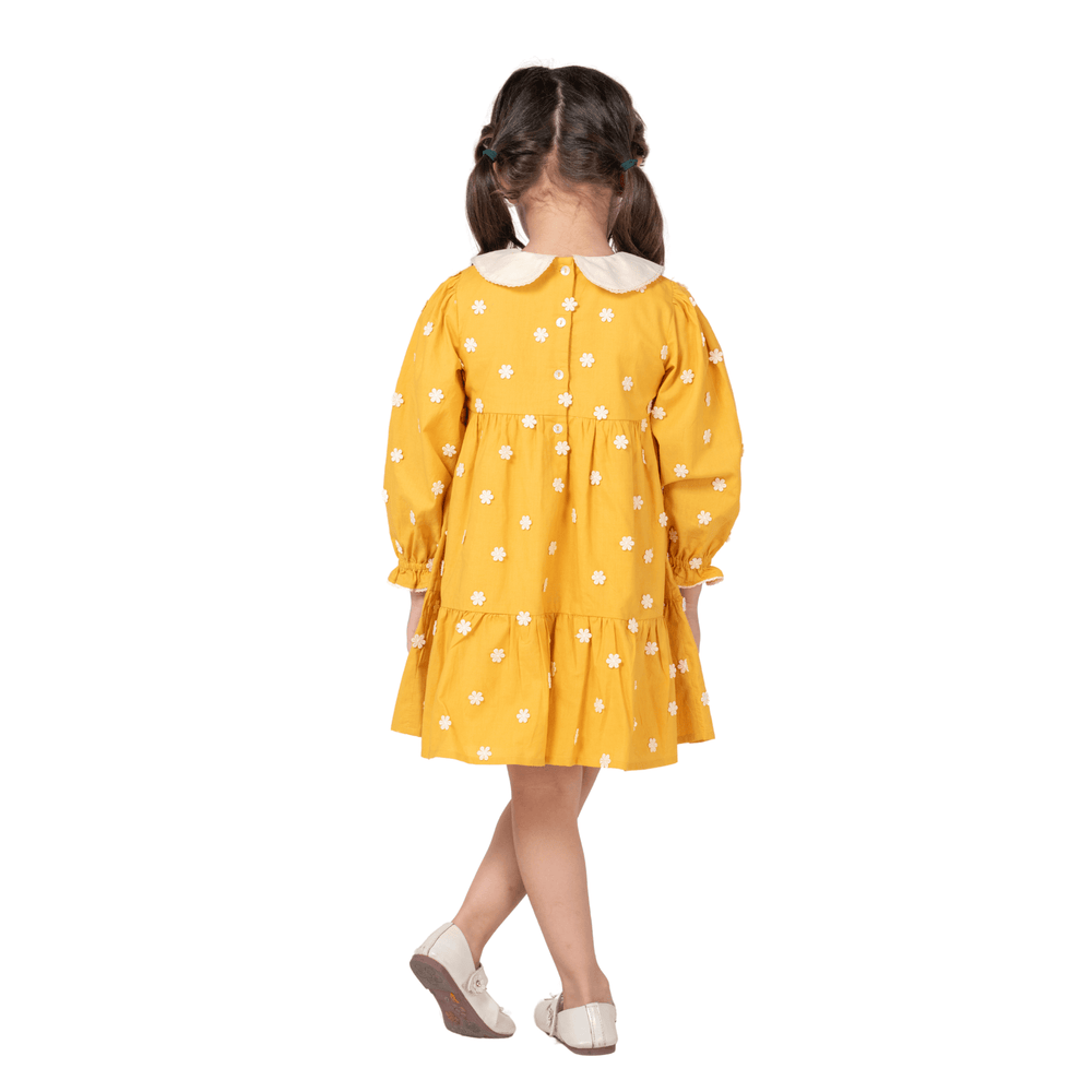 
                      
                        PocoMico Neverland 3D Embroidery Mustard Dress
                      
                    