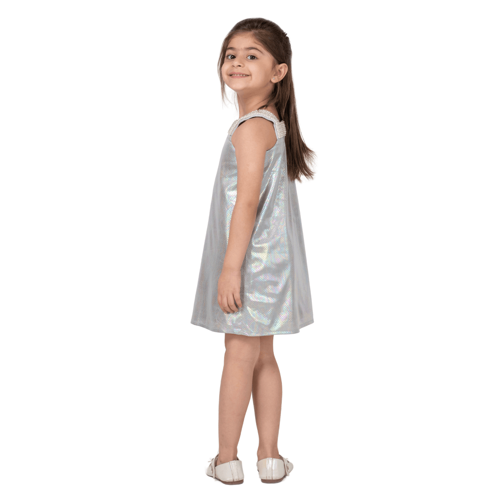 
                      
                        PocoMico Starlight Metallic Check Beaded Dress
                      
                    