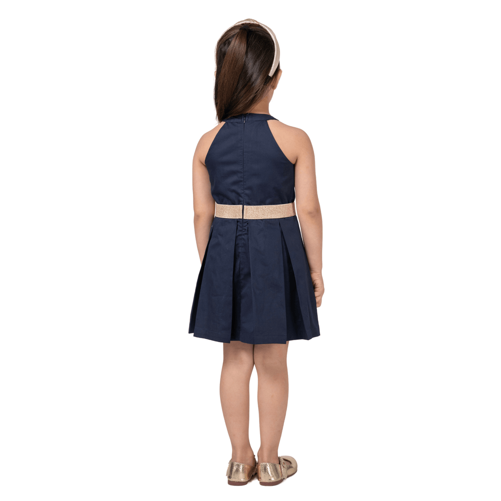 
                      
                        PocoMico Midnight Navy Embroidered Party Dress
                      
                    