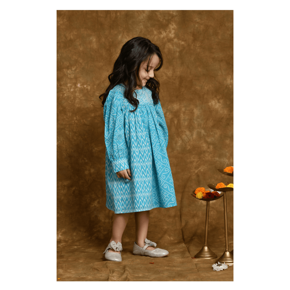 
                      
                        PocoMico Ethereal Blue Cotton Dress
                      
                    