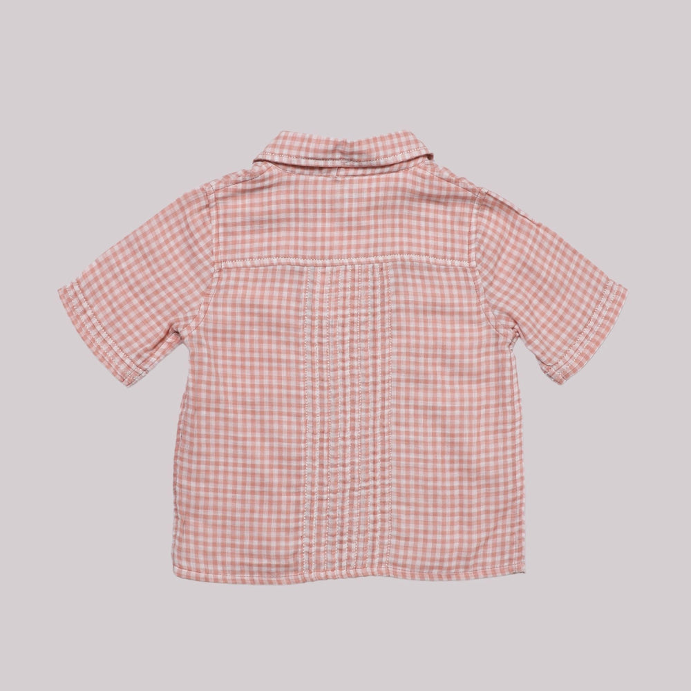 
                  
                    boy + set + coord + co ord + coral + pink + nude + cotton + shirt + shorts + summer + comfy + soft + cotton + check + pattern + POCOMICO
                  
                