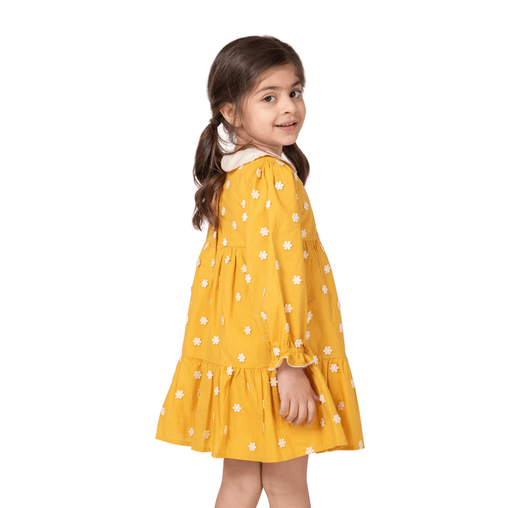 
                      
                        PocoMico Neverland 3D Embroidery Mustard Dress
                      
                    