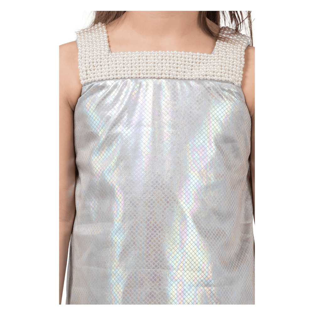 
                      
                        PocoMico Starlight Metallic Check Beaded Dress
                      
                    