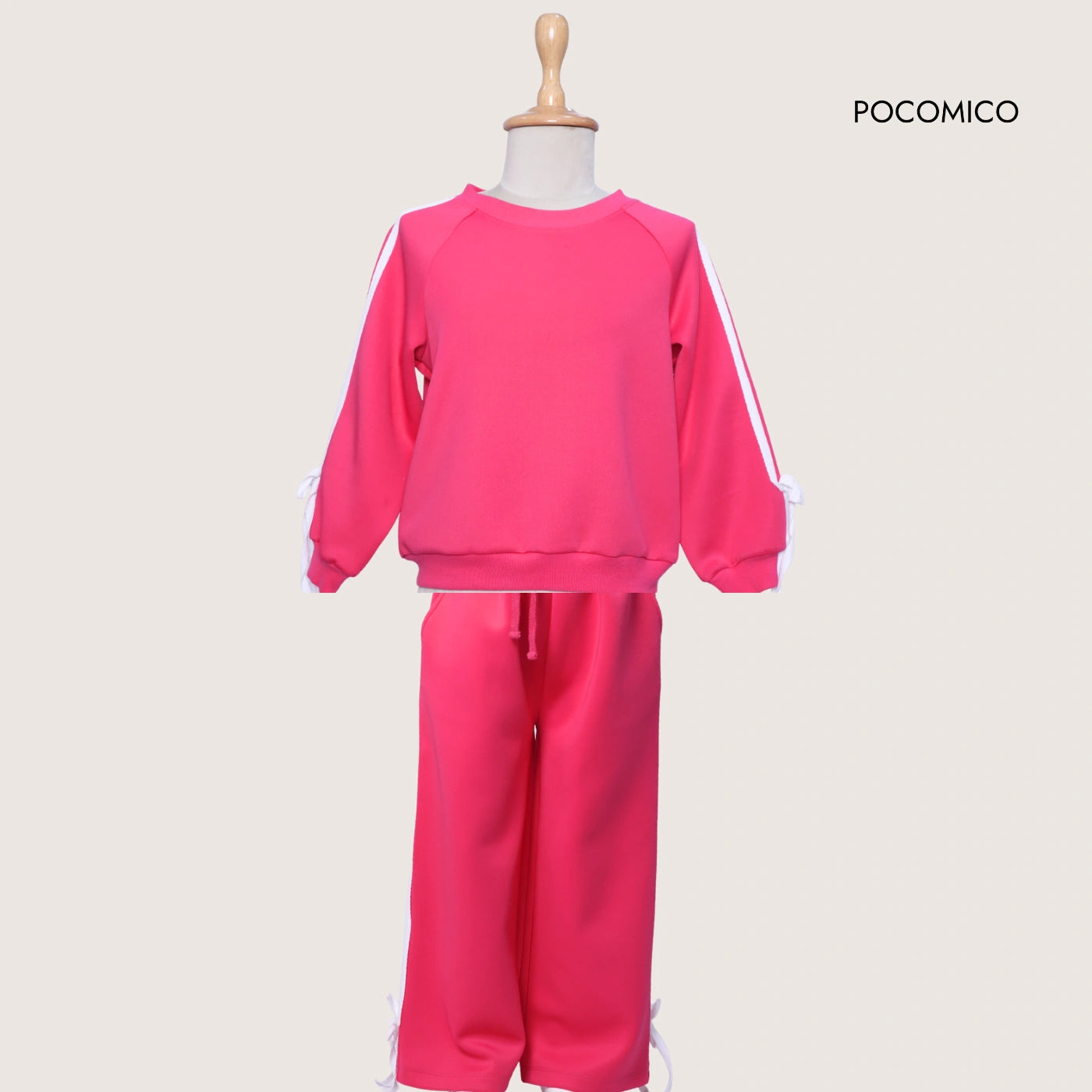 Pink+tracksuit+scuba+girl+winter+hotpink+pocomico