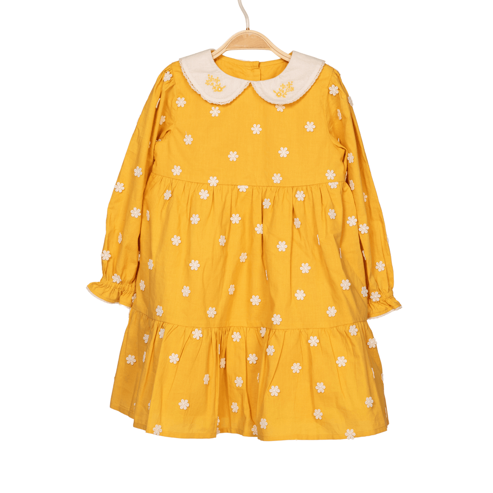 
                      
                        PocoMico Neverland 3D Embroidery Mustard Dress
                      
                    