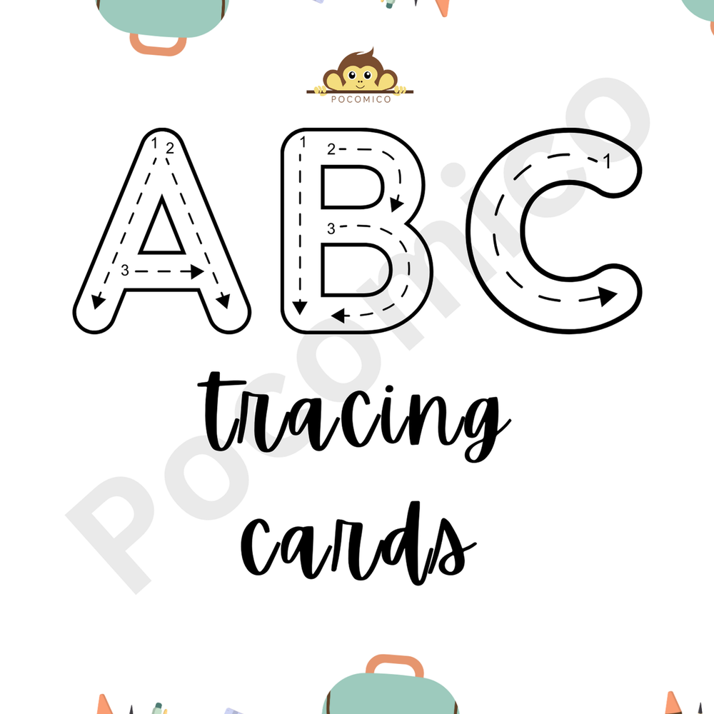 ABC Tracing Activity Sheet by Poco Mico