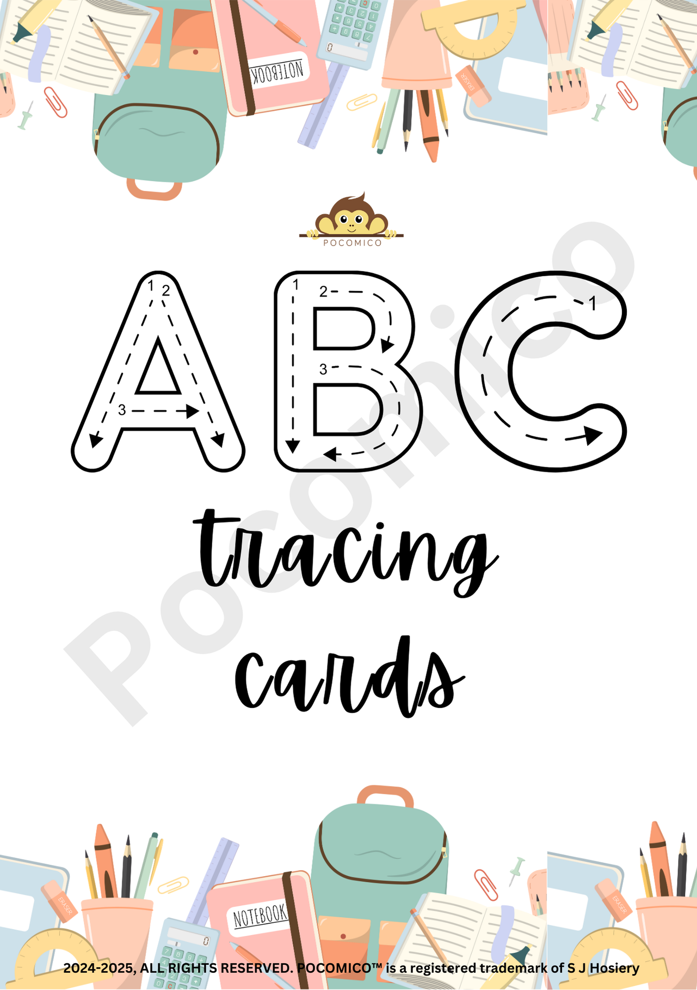 ABC Tracing Activity Sheet by Poco Mico