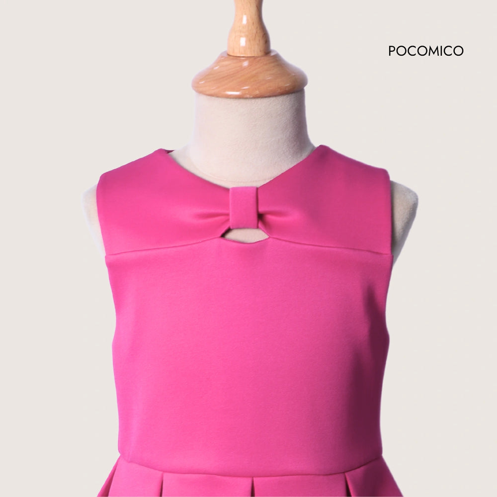 POCOMICO stunning hot pink scuba dress