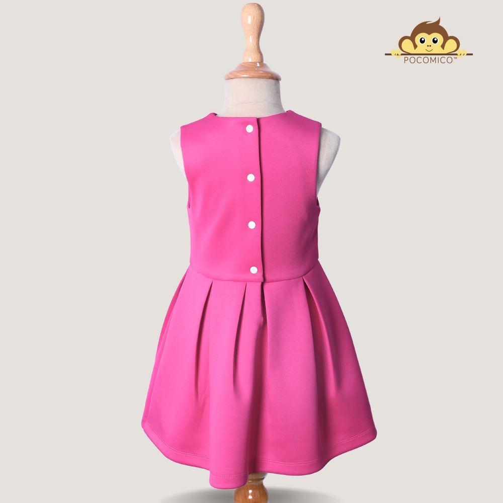 
                  
                    hotpink + dress + scuba + party + summer + winter + formal + birthday + girl + POCOMICO + kids + children + fancy 
                  
                