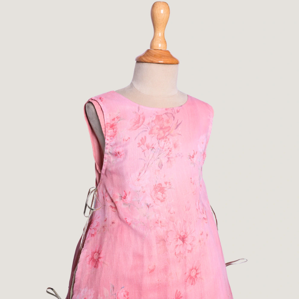 
                  
                     Delicate+rose+pink+layered+dress+girls+floral print+tassel+tie-ups+flowy+silhouette+festive+whimsical+occasions+pocomico
                  
                