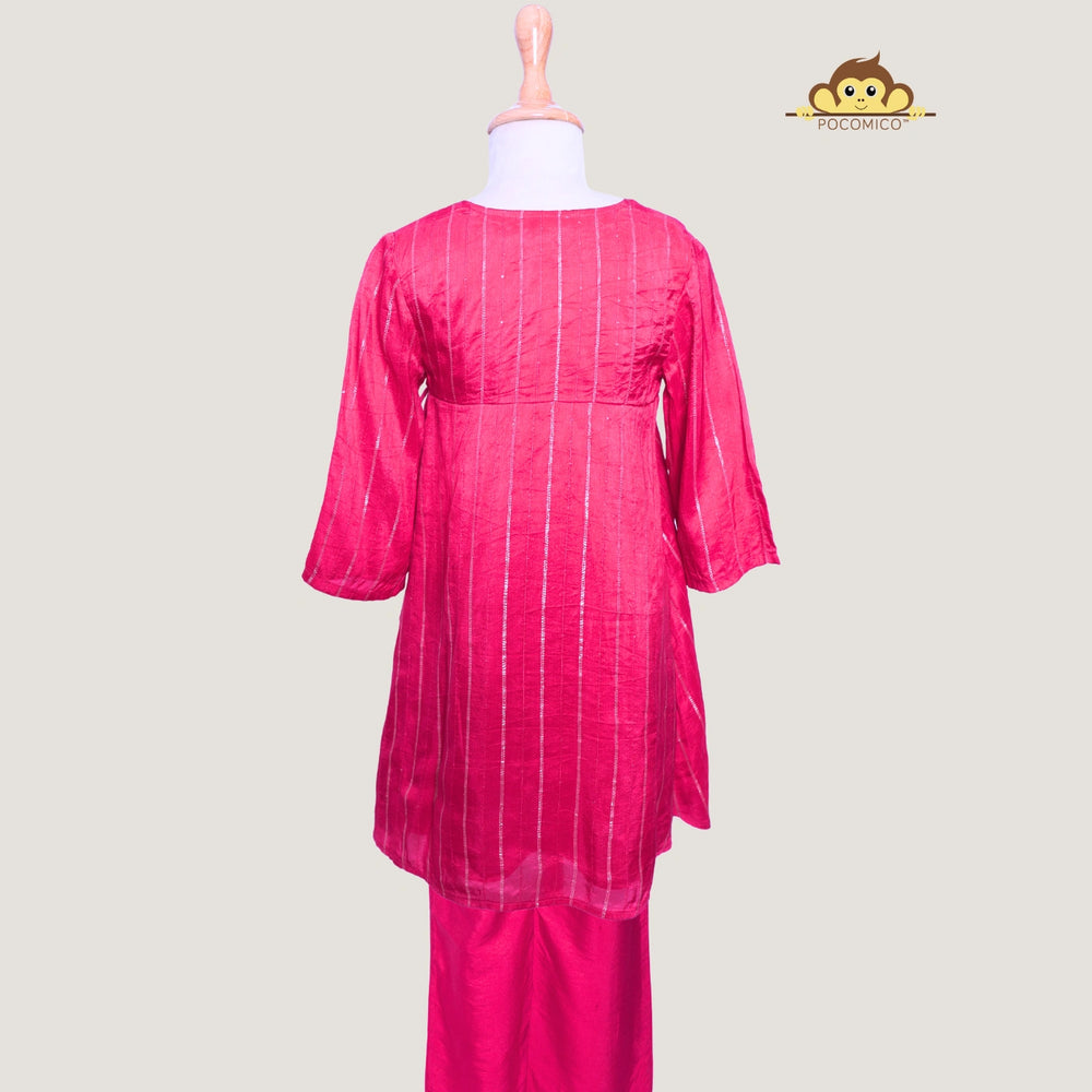 
                  
                    angrakhan+girl+kurta+set+wedding+diwali+ethnic+indian+pink+red+chanderi+pocomico
                  
                