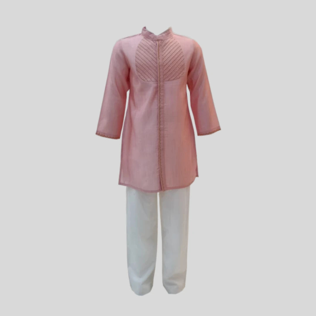 Peach Royale Kurta Set