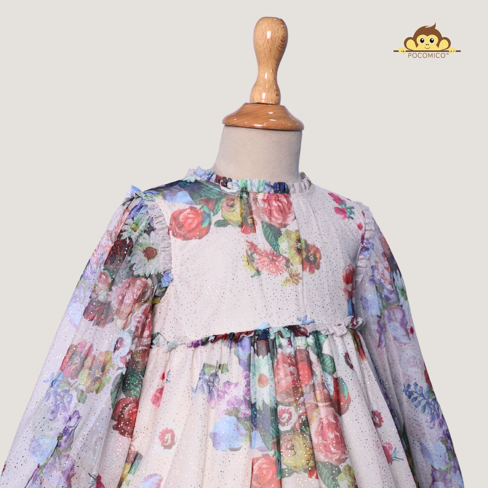 
                  
                    Celestial Glow Dress by POCOMICO + shimmering foil dots + airy mesh + cambric lining + girls party dress + comfortable + BCI-certified fabric + magical celebration outfit + perfect for little dreamers
                  
                