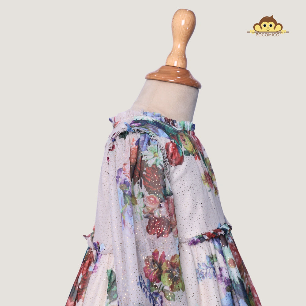 
                  
                    Celestial Glow Dress by POCOMICO + shimmering foil dots + airy mesh + cambric lining + girls party dress + comfortable + BCI-certified fabric + magical celebration outfit + perfect for little dreamers
                  
                