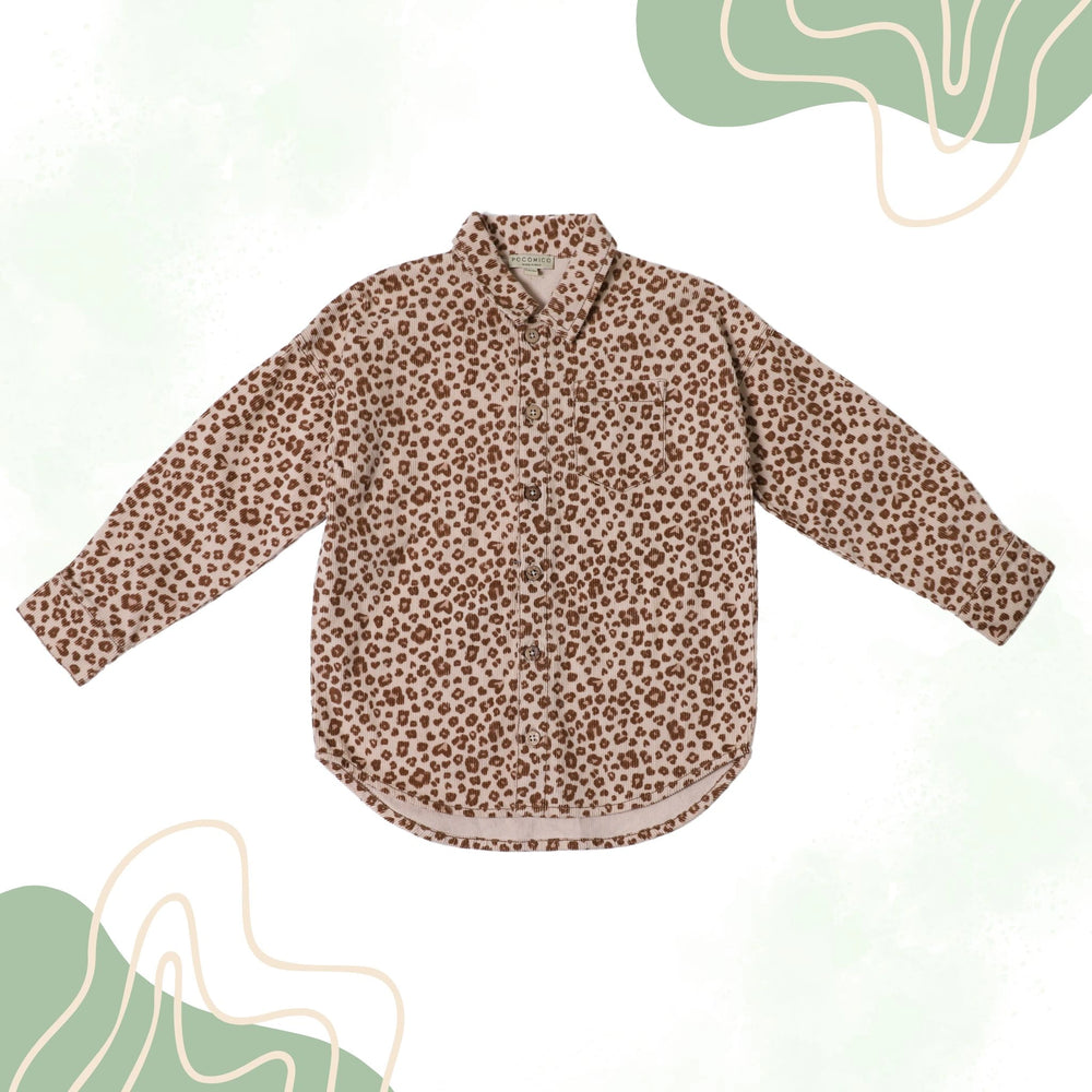 cheetah-print-shirt-unisex-party-formal-kids-winter-warm-pocomico-brown-full-sleeves