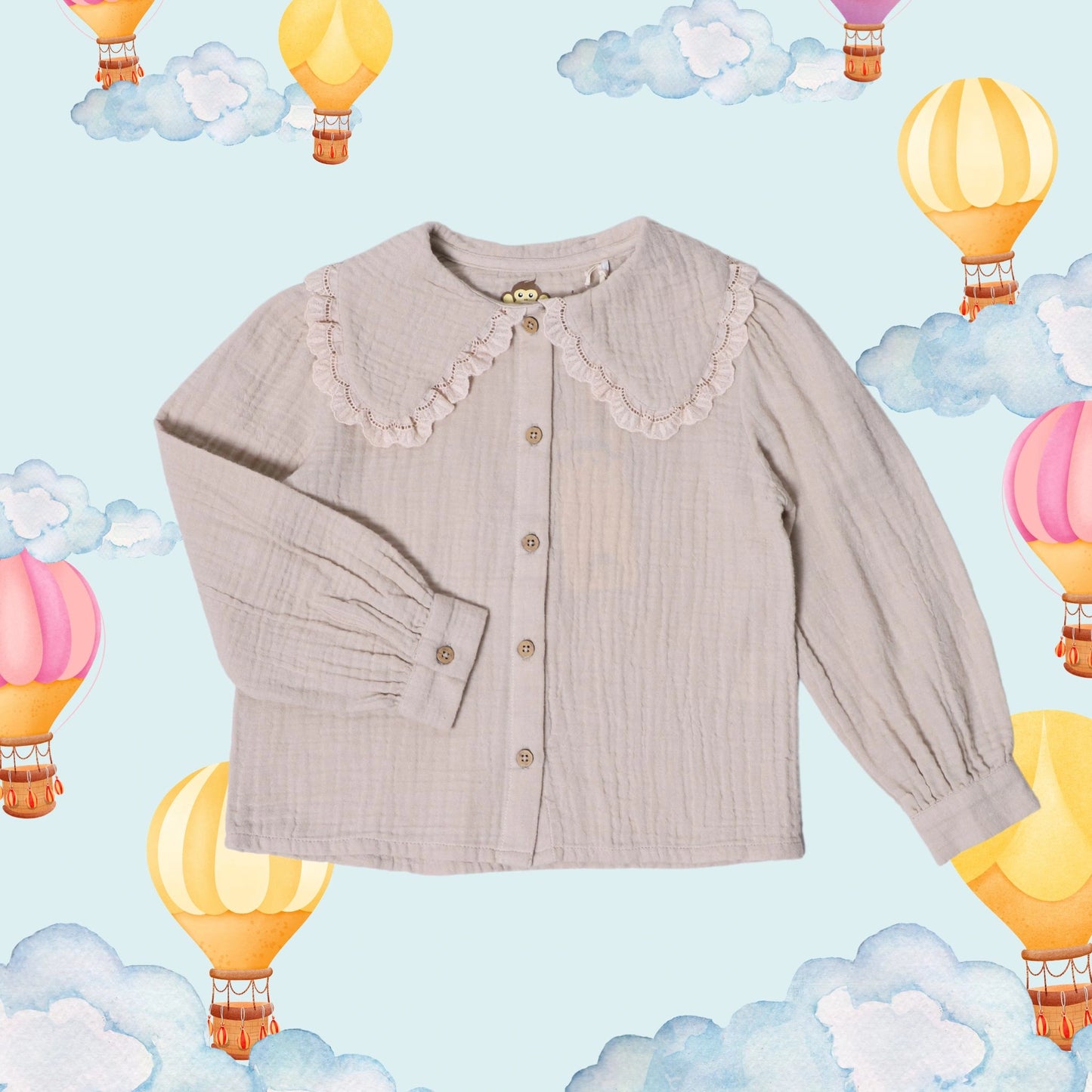 The Peter Pan Blouse - Milky White