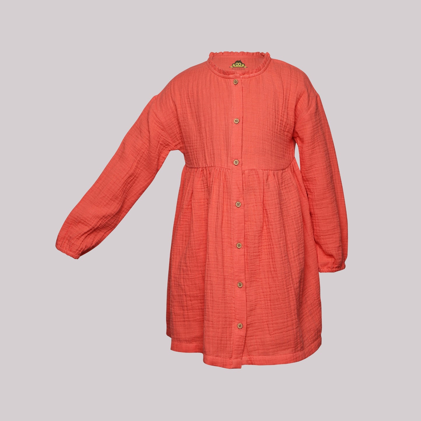 PocoMico Funshine Orange Double Gauze Dress