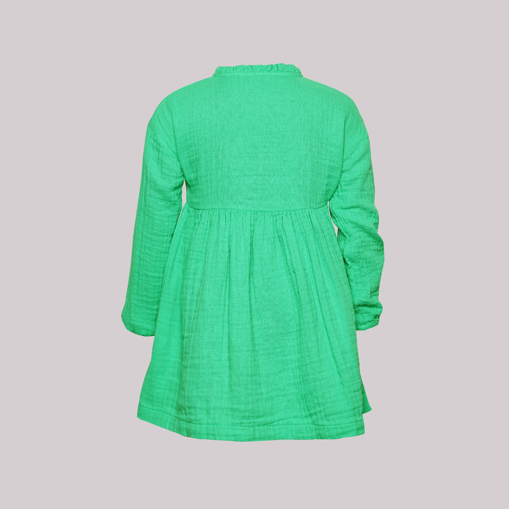 
                      
                        PocoMico Forest Green Double Gauze Dress
                      
                    