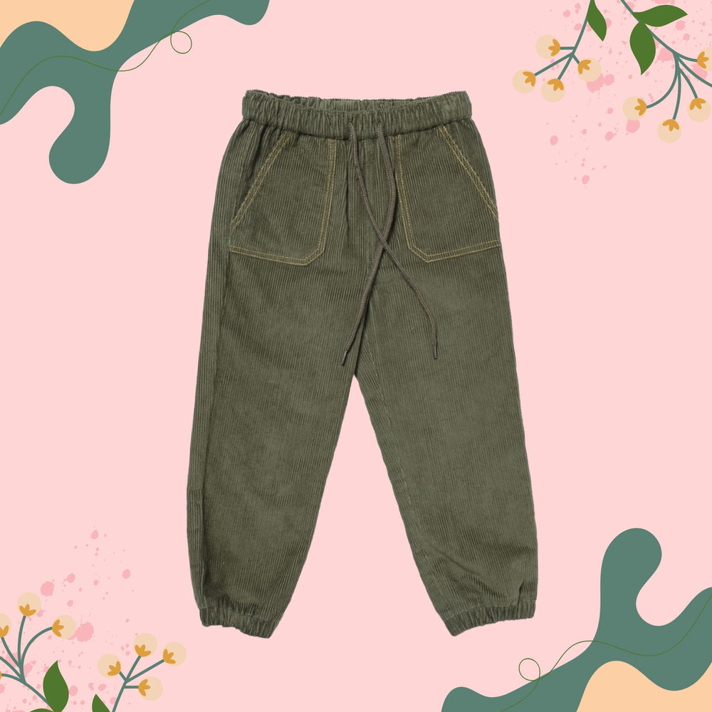 green-corduroy-pant-unisex-boy-girl-winter-warm-pocomico