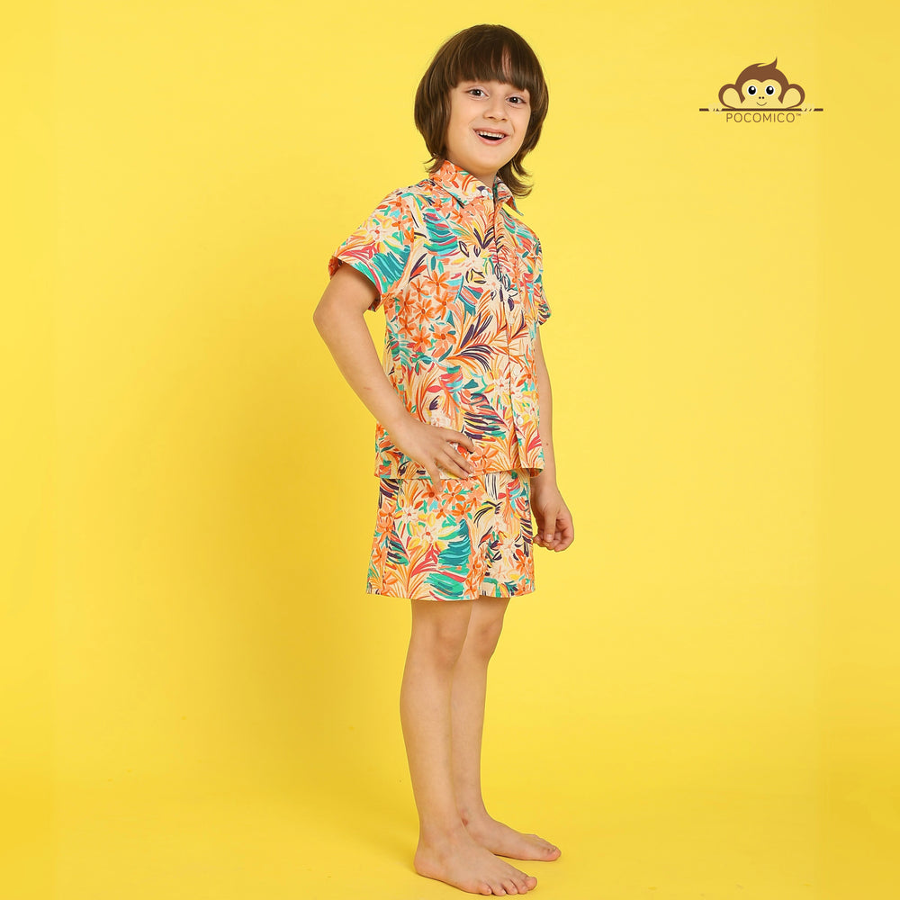 
                  
                    Hawaiian co-ord set + for boys
Pocomico co-ord set + tropical print
Summer outfit + airy cotton fabric
Stylish kidswear + beach vibes
Vibrant colors + island-inspired design
Holiday wear + casual outings
Comfortable outfit + breathable material
BCI cotton set + warm weather essential
Trendy boyswear + easy summer style
Pocomico clothing + playful prints + POCOMICO
                  
                