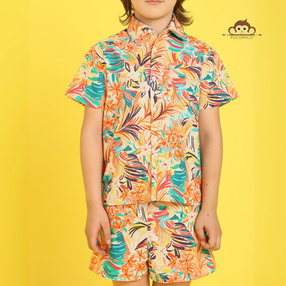 
                  
                    Hawaiian co-ord set + for boys
Pocomico co-ord set + tropical print
Summer outfit + airy cotton fabric
Stylish kidswear + beach vibes
Vibrant colors + island-inspired design
Holiday wear + casual outings
Comfortable outfit + breathable material
BCI cotton set + warm weather essential
Trendy boyswear + easy summer style
Pocomico clothing + playful prints
                  
                