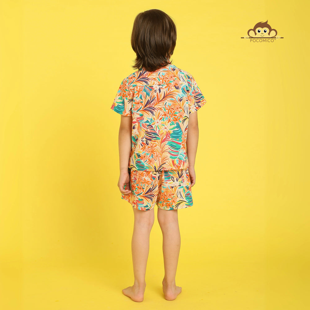 
                  
                    Hawaiian co-ord set + for boys
Pocomico co-ord set + tropical print
Summer outfit + airy cotton fabric
Stylish kidswear + beach vibes
Vibrant colors + island-inspired design
Holiday wear + casual outings
Comfortable outfit + breathable material
BCI cotton set + warm weather essential
Trendy boyswear + easy summer style
Pocomico clothing + playful prints
                  
                