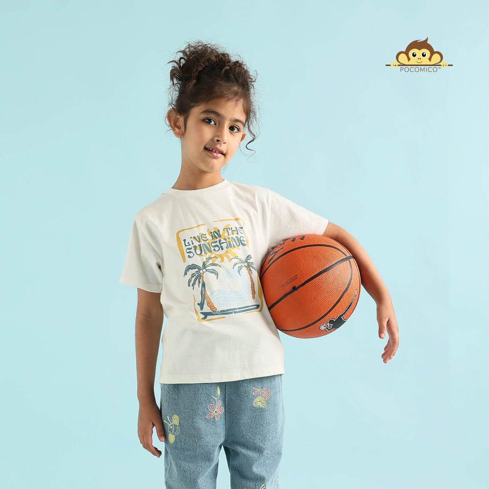 
                  
                    Pocomico + Live in the Sunshine Tee+ graphic + print +
boys + outdoor outfit + 
soft + cotton tee +bright cheerful + kids + summer  + outfit
+ playdate + apparel
comfy + stylish + adventure + wear
+ park day + sunny day set

                  
                