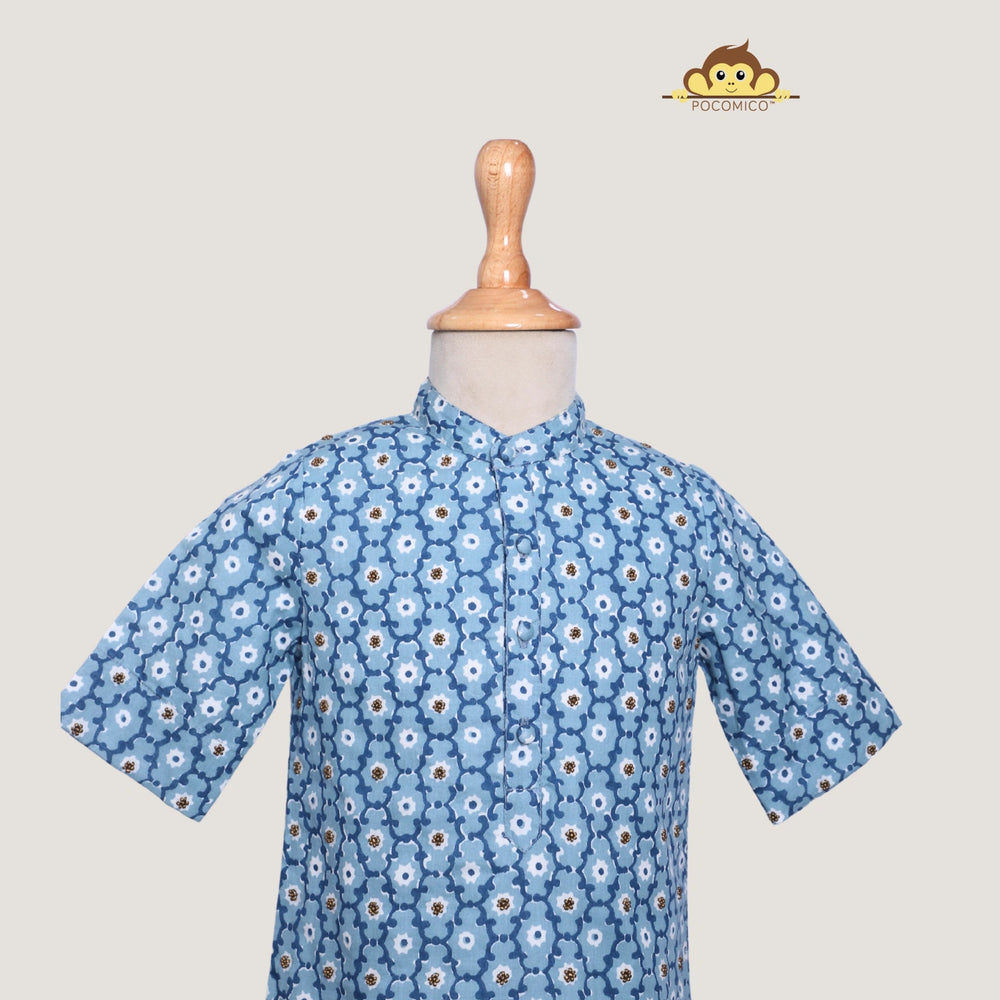 
                  
                    Mani+Beaded+KurtaSet+boys+pants+blue+festivewear+weddingwear+soft+cotton+beautiful+comfortable+perfect+white+POCOMICO

                  
                