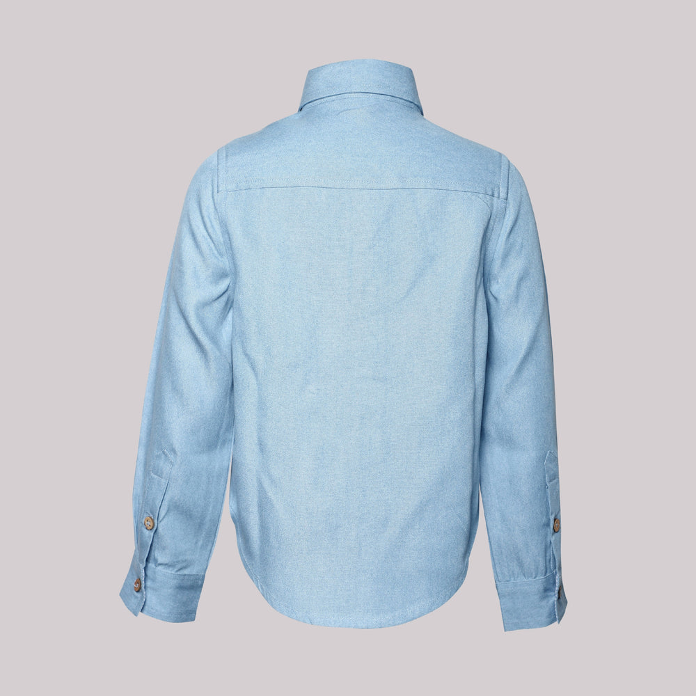 
                      
                        PocoMico 100% Cotton The Classic Denim Shirt
                      
                    