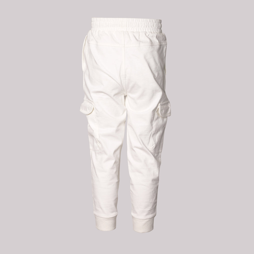 
                      
                        PocoMico Crystal White Innovative Cargo Joggers
                      
                    