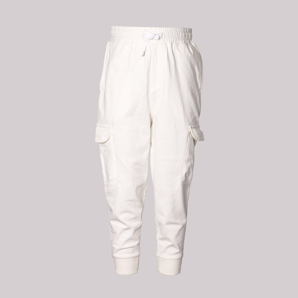 PocoMico Crystal White Innovative Cargo Joggers