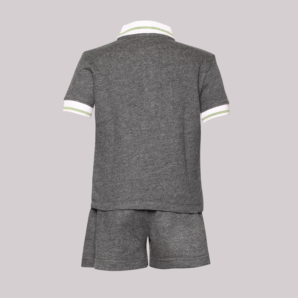 
                      
                        PocoMico 100% Cotton Grey Boys Co-ord Set
                      
                    