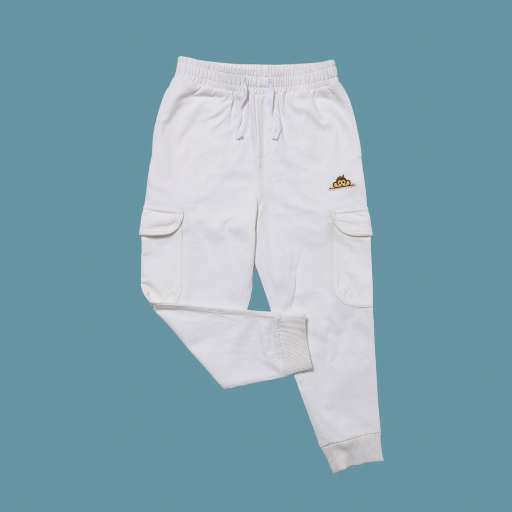 
                  
                    POCOMIC Crystal White Innovative Cargo Joggers GOTS COTTON 
                  
                