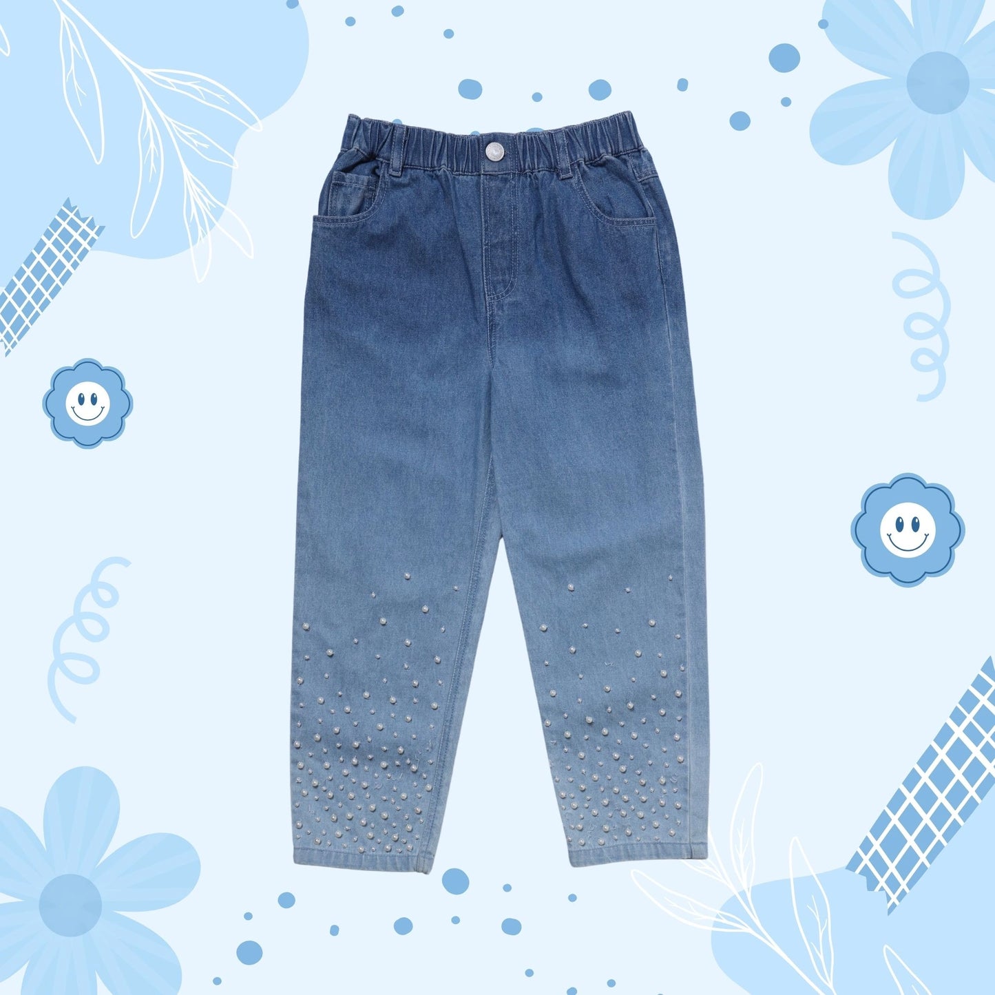 denim-jeans-girl-pearl-party-formal-smart-pocomico