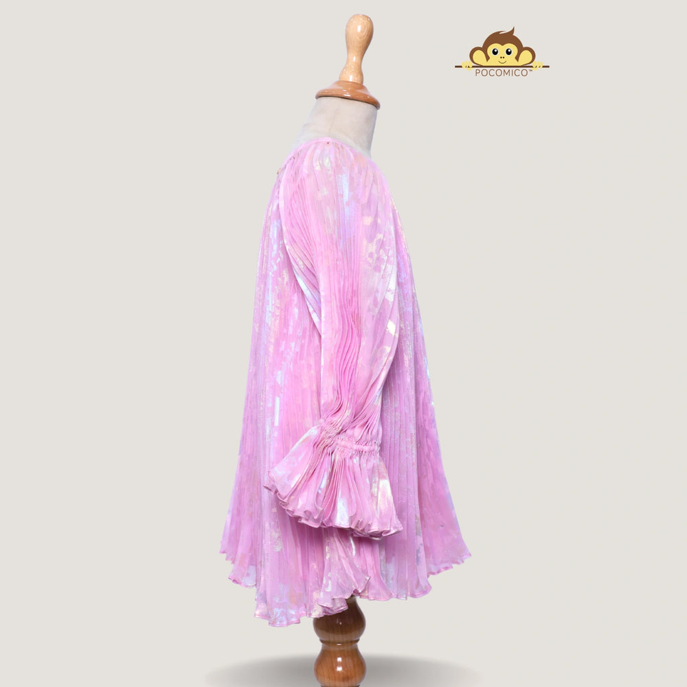 
                  
                    pink + dress + ruffle + organza + mesh + lining + cotton + girl + kids + party + formal + birthday + fun + a line + soft + lavender + rainbow + POCOMICO 
                  
                