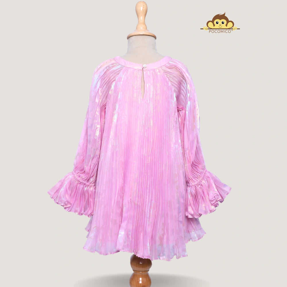
                  
                    pink + dress + ruffle + organza + mesh + lining + cotton + girl + kids + party + formal + birthday + fun + a line + soft + lavender + rainbow + POCOMICO 
                  
                