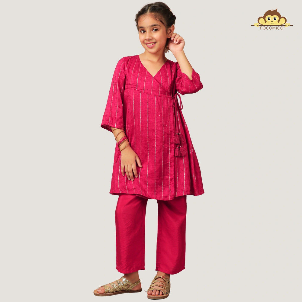 
                  
                    angrakhan+girl+kurta+set+wedding+diwali+ethnic+indian+pink+red+chanderi+pocomico
                  
                