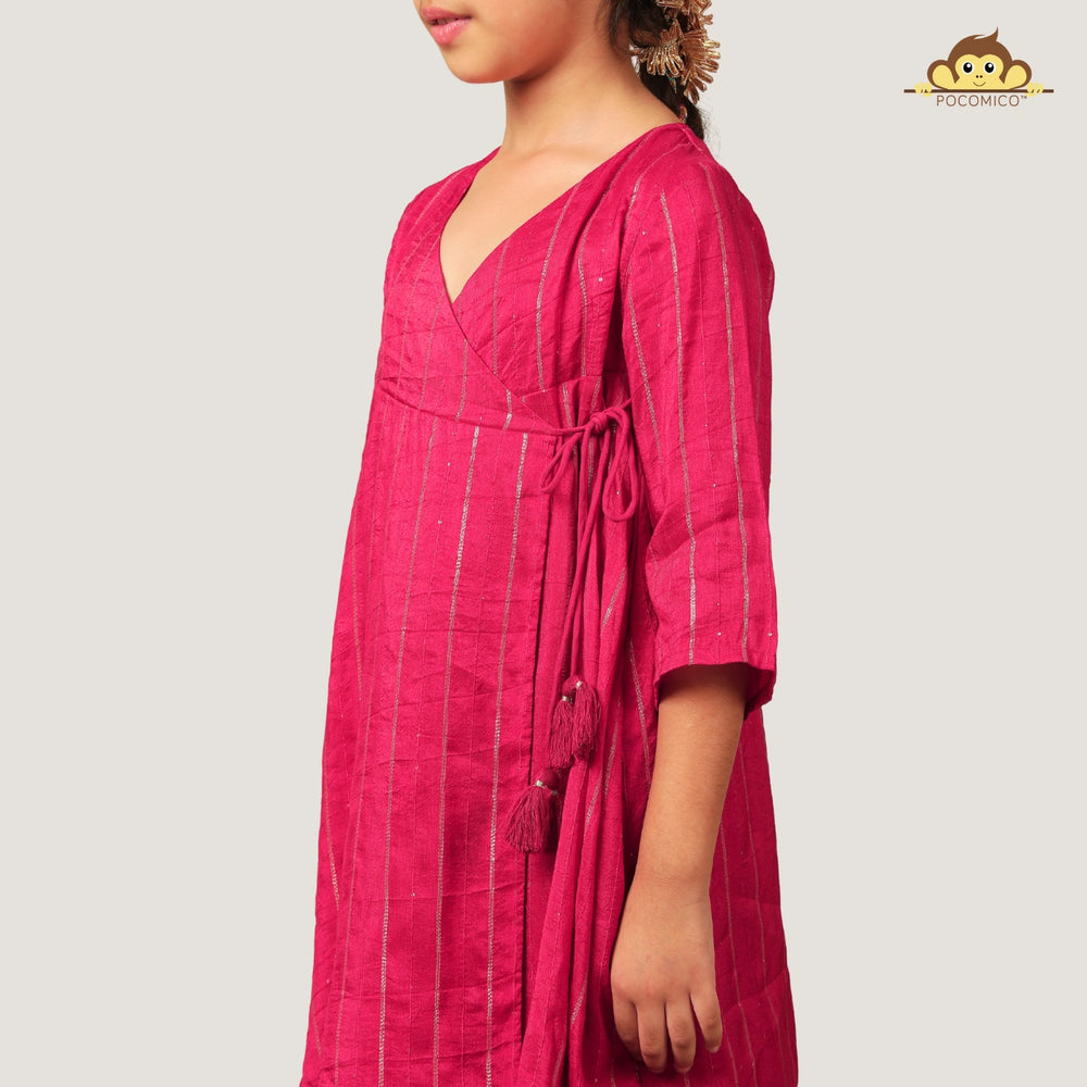 
                  
                    angrakhan+girl+kurta+set+wedding+diwali+ethnic+indian+pink+red+chanderi+pocomico
                  
                
