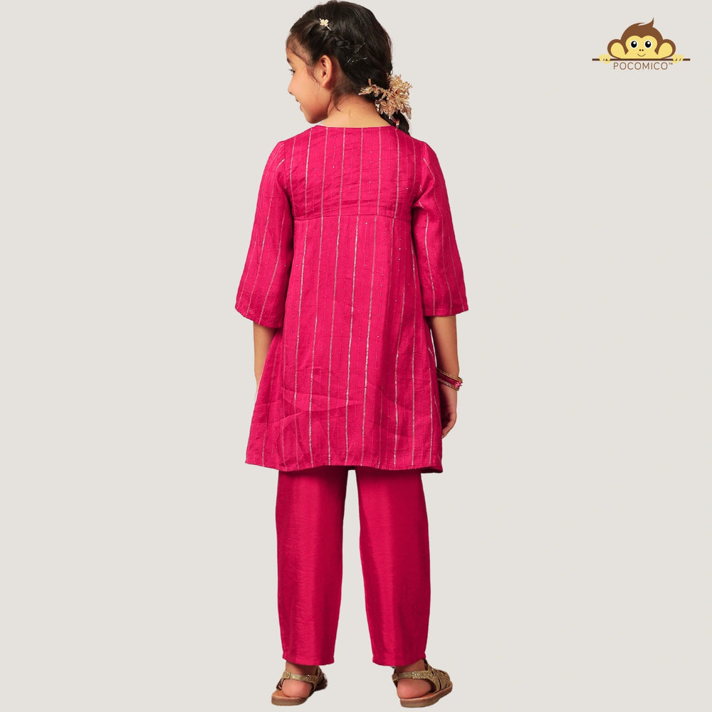 
                  
                    angrakhan+girl+kurta+set+wedding+diwali+ethnic+indian+pink+red+chanderi+pocomico
                  
                