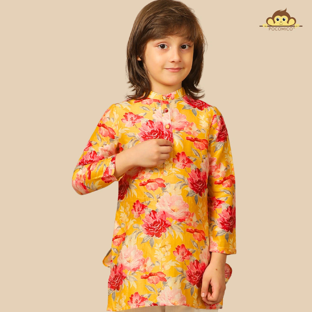 
                  
                    yellow-ivory-floral-kurta-pajama-boys-indian-festive-pocomico
                  
                